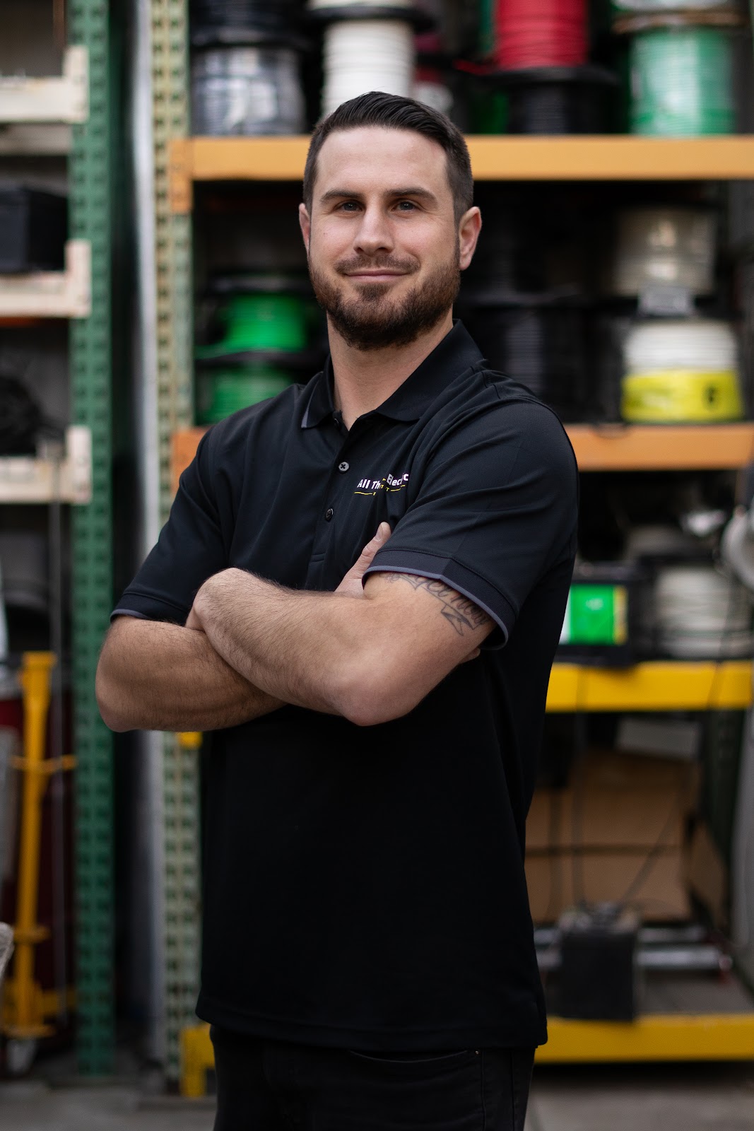 Anthony at the shop
