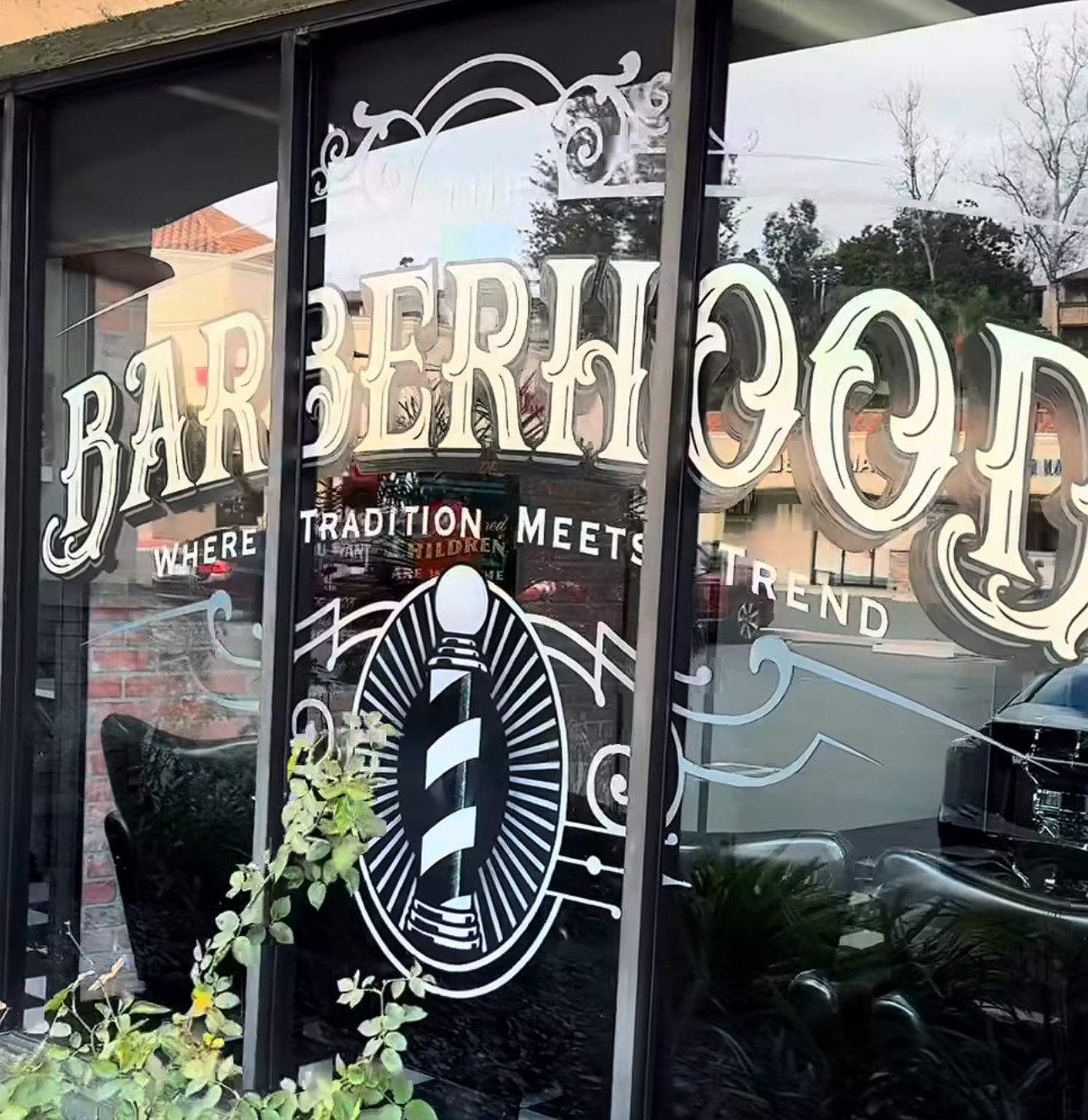 The BarberHood window, where tradition meets trend