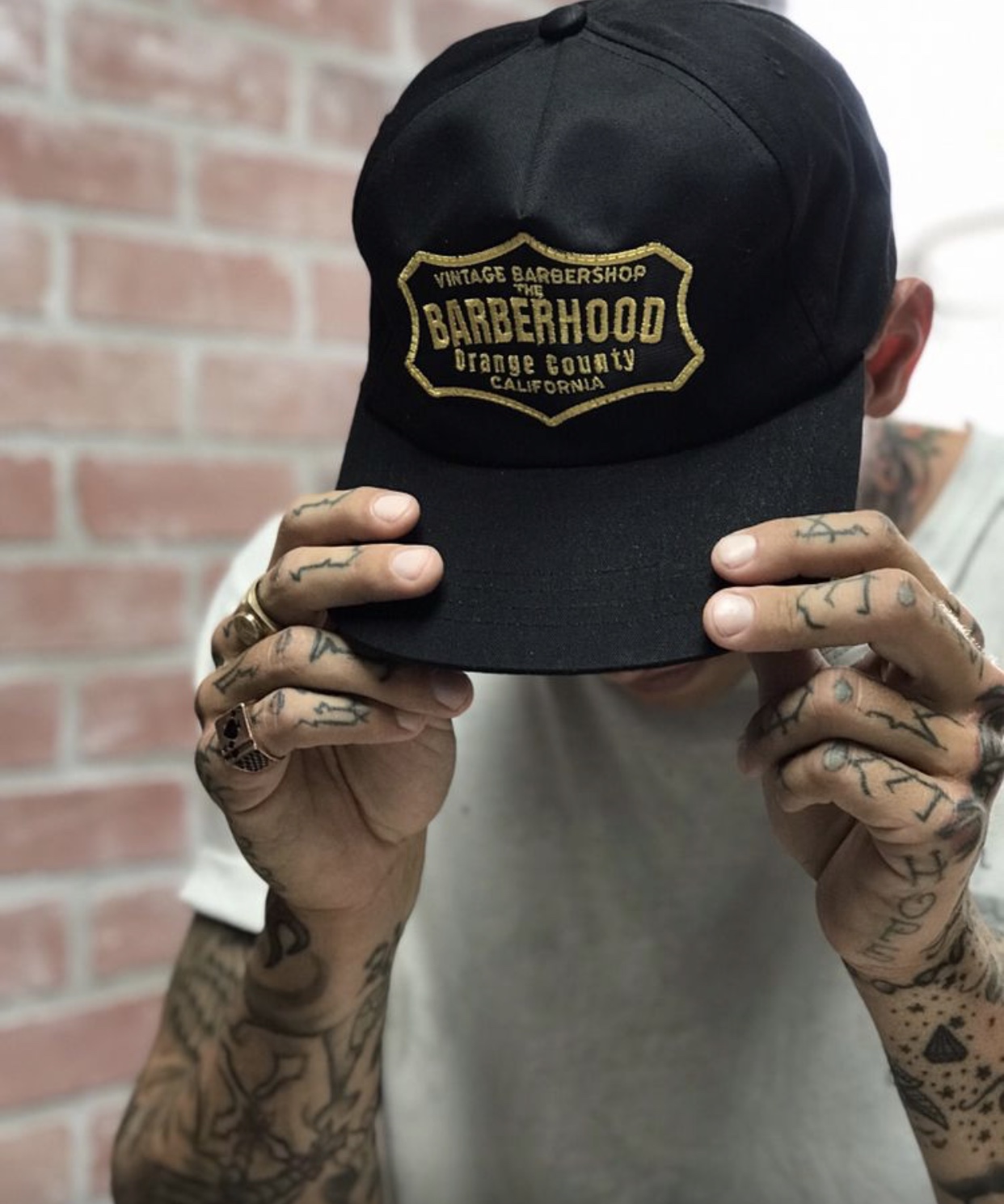 The BarberHood branded cap