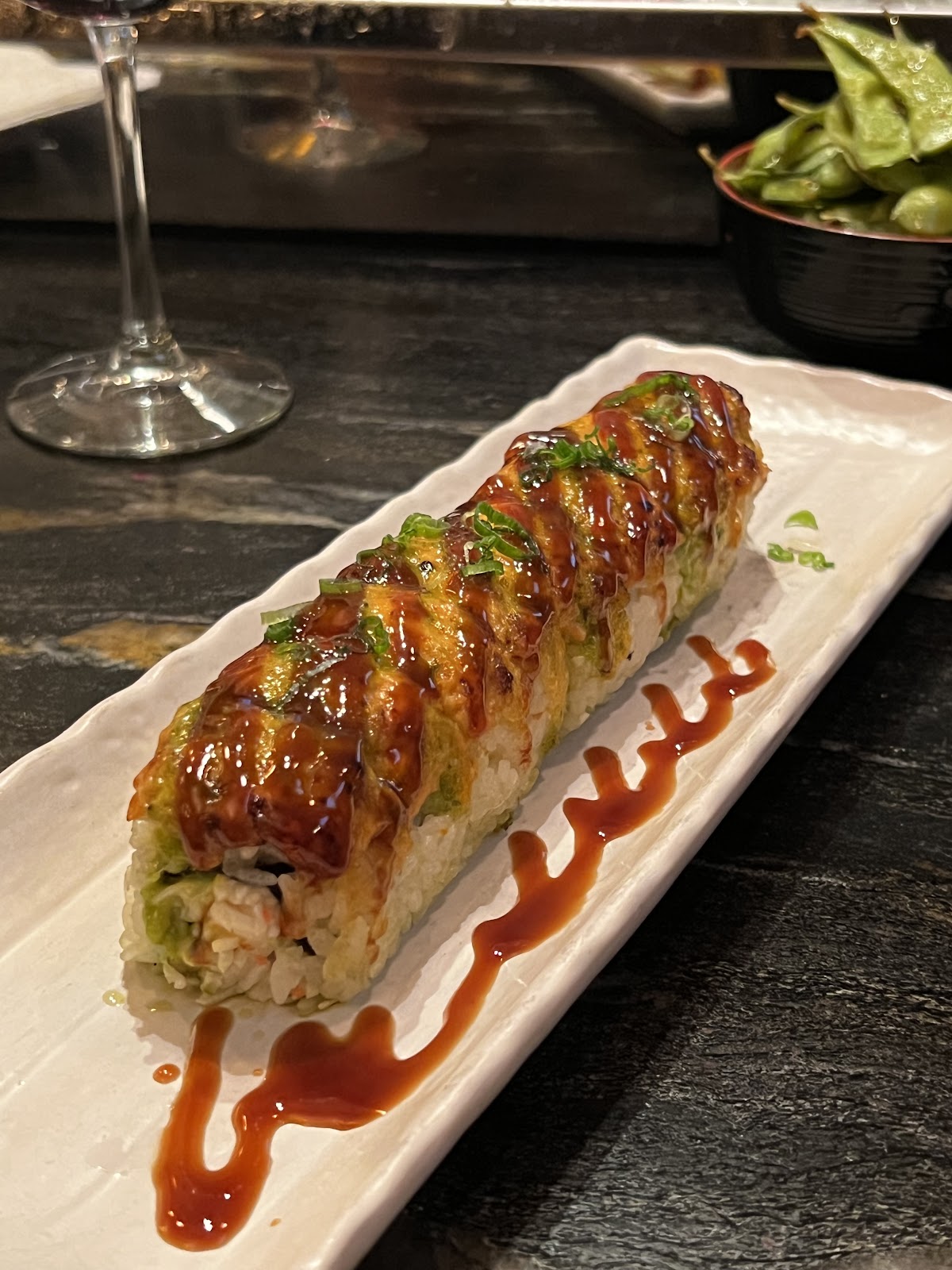 A grilled dish at the Choya counter