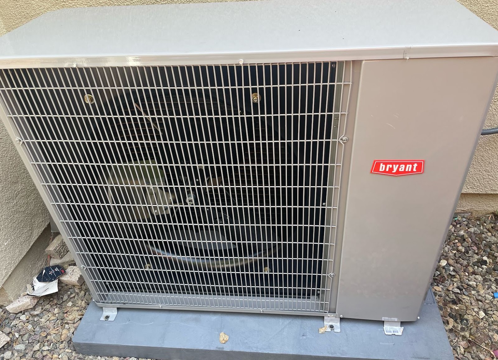 Bryant outdoor condensing unit serviced by DC's Heating & Air in Laguna Hills