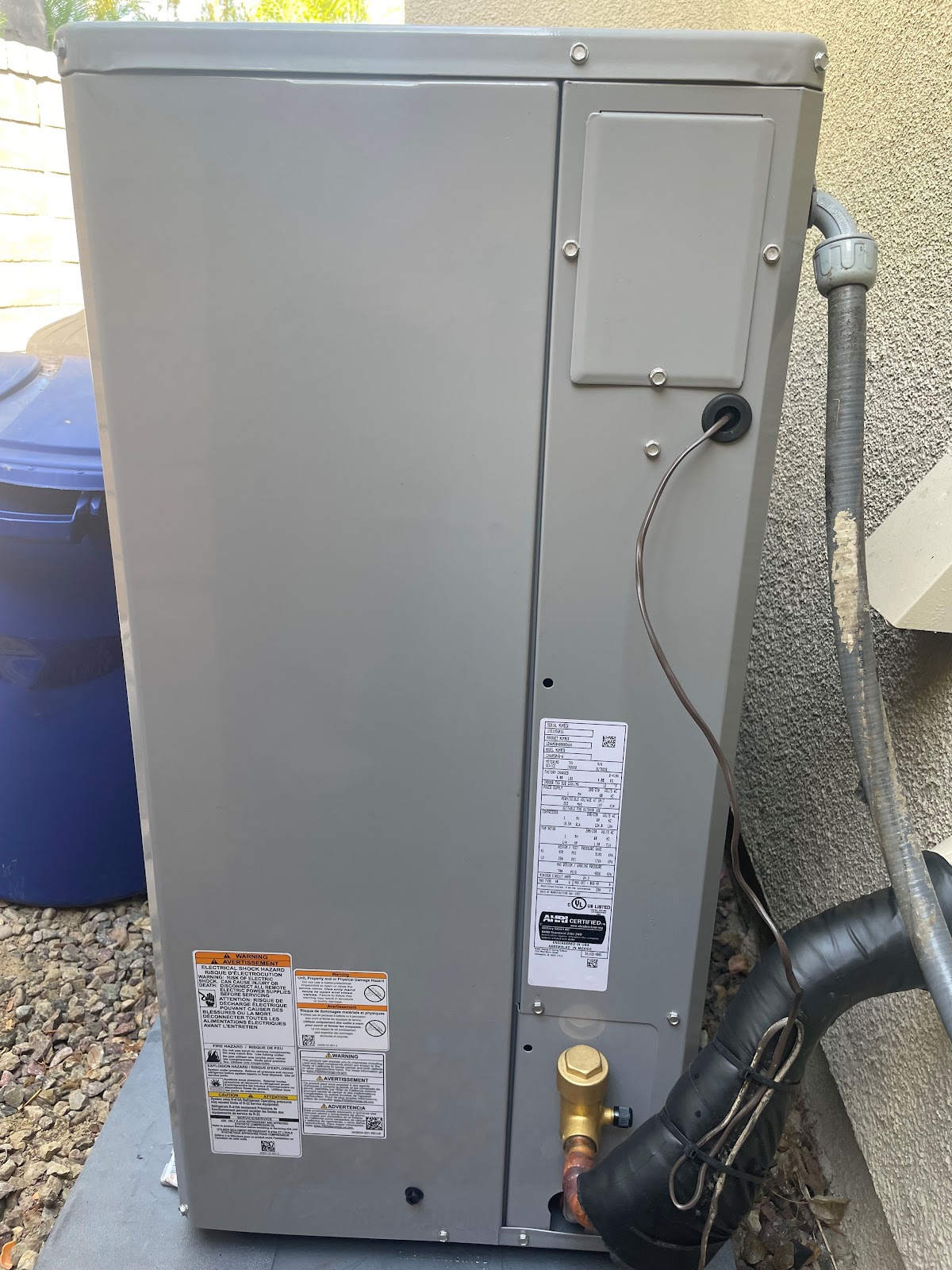Air handler with copper line set installed by DC's Heating & Air