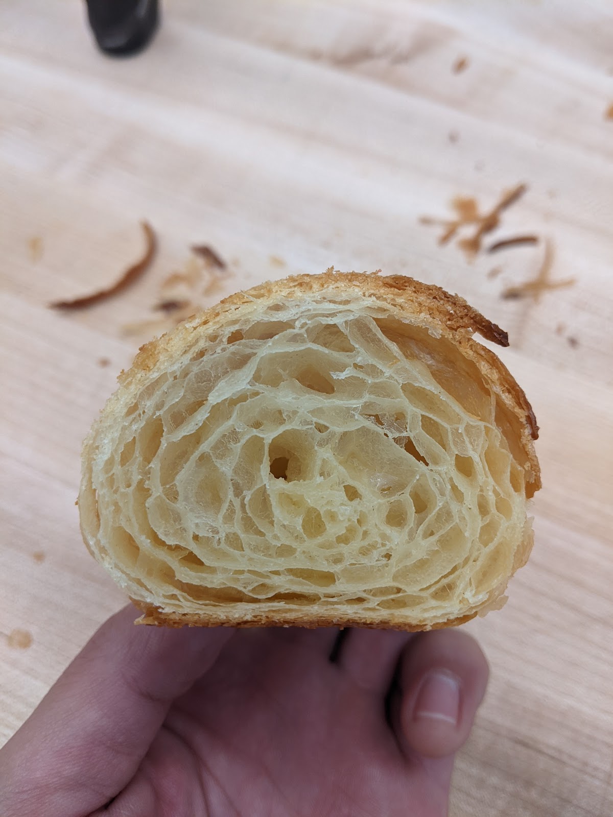 Ham and Gruyère at Diotima Bakehouse, morning savory, hot from the oven