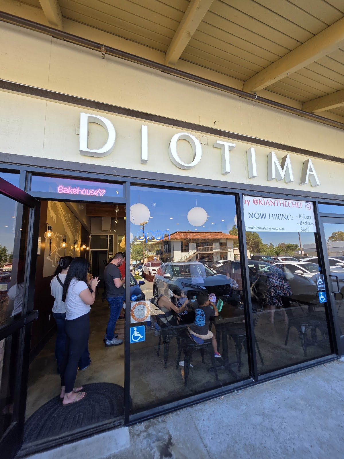 Olive and Rosemary at Diotima Bakehouse, kalamata olives folded in, fresh rosemary on top