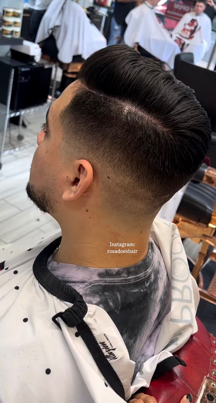 A sharp skin fade at EMS Barbershop