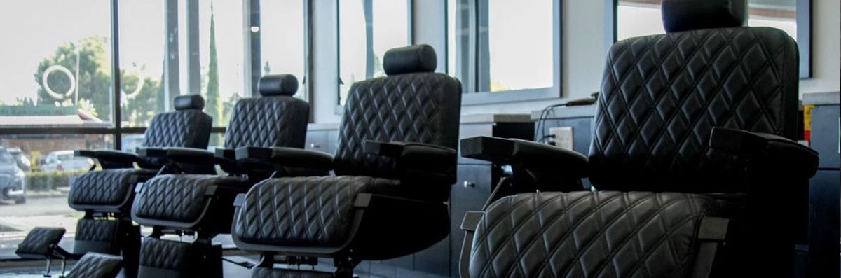 Six chairs by the window