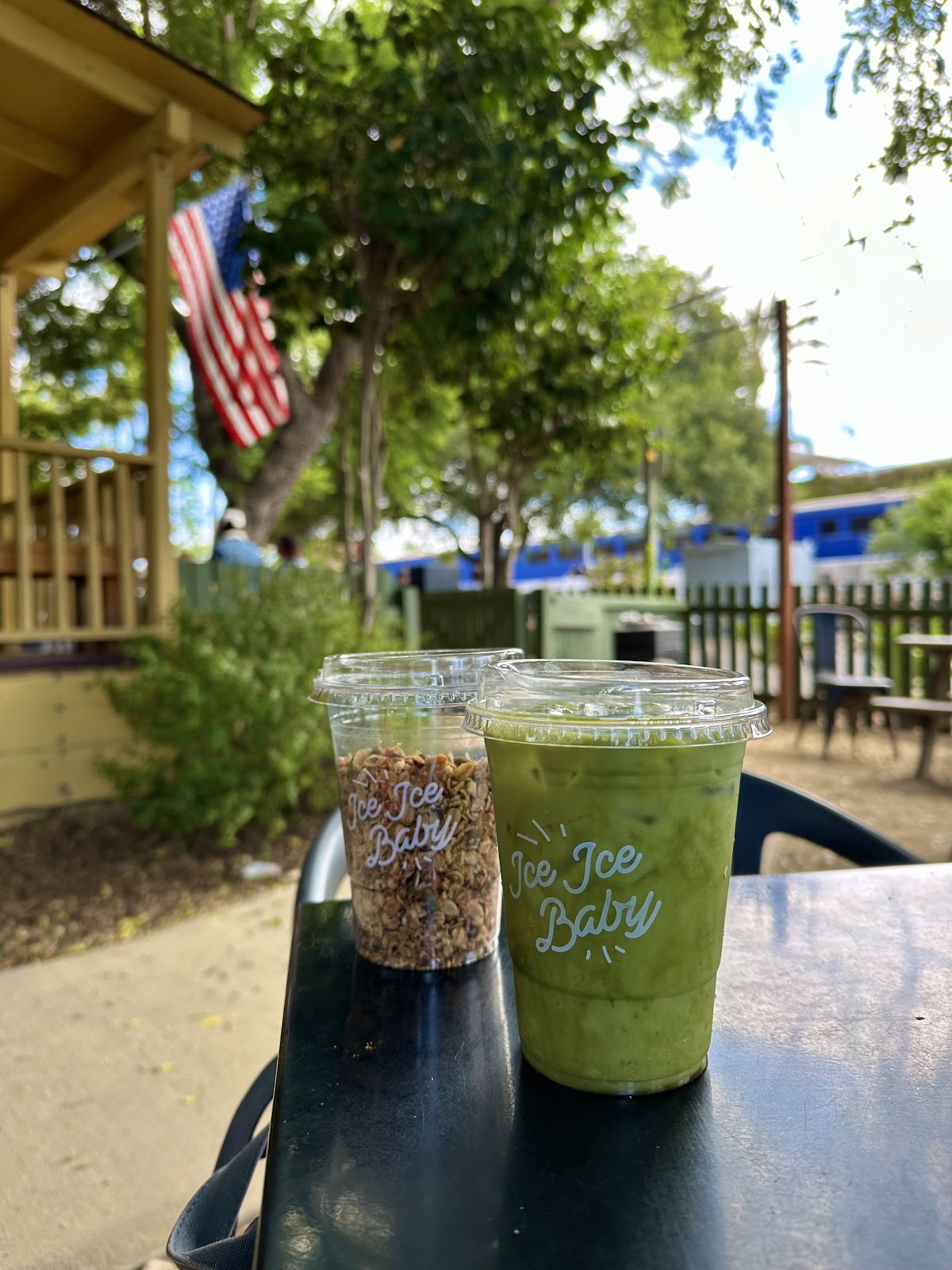 Elderberry Hibiscus Iced Tea at Hidden House Coffee