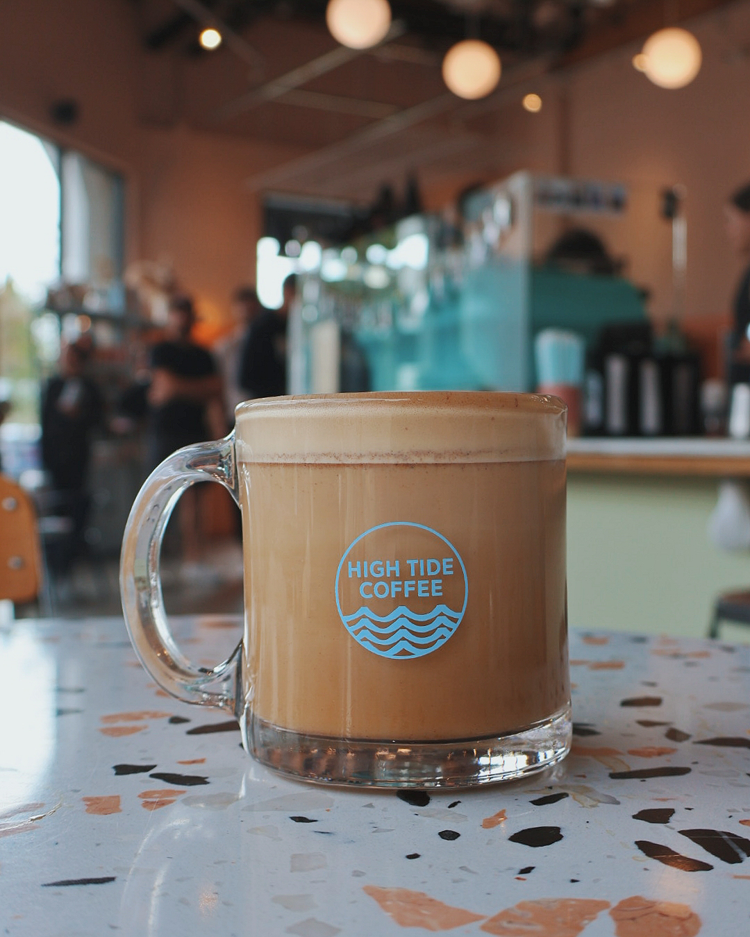 Orange Blossom Latte at High Tide Coffee