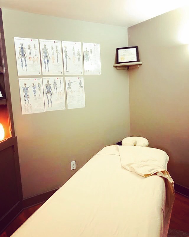 Treatment space at Hustle Sports Massage