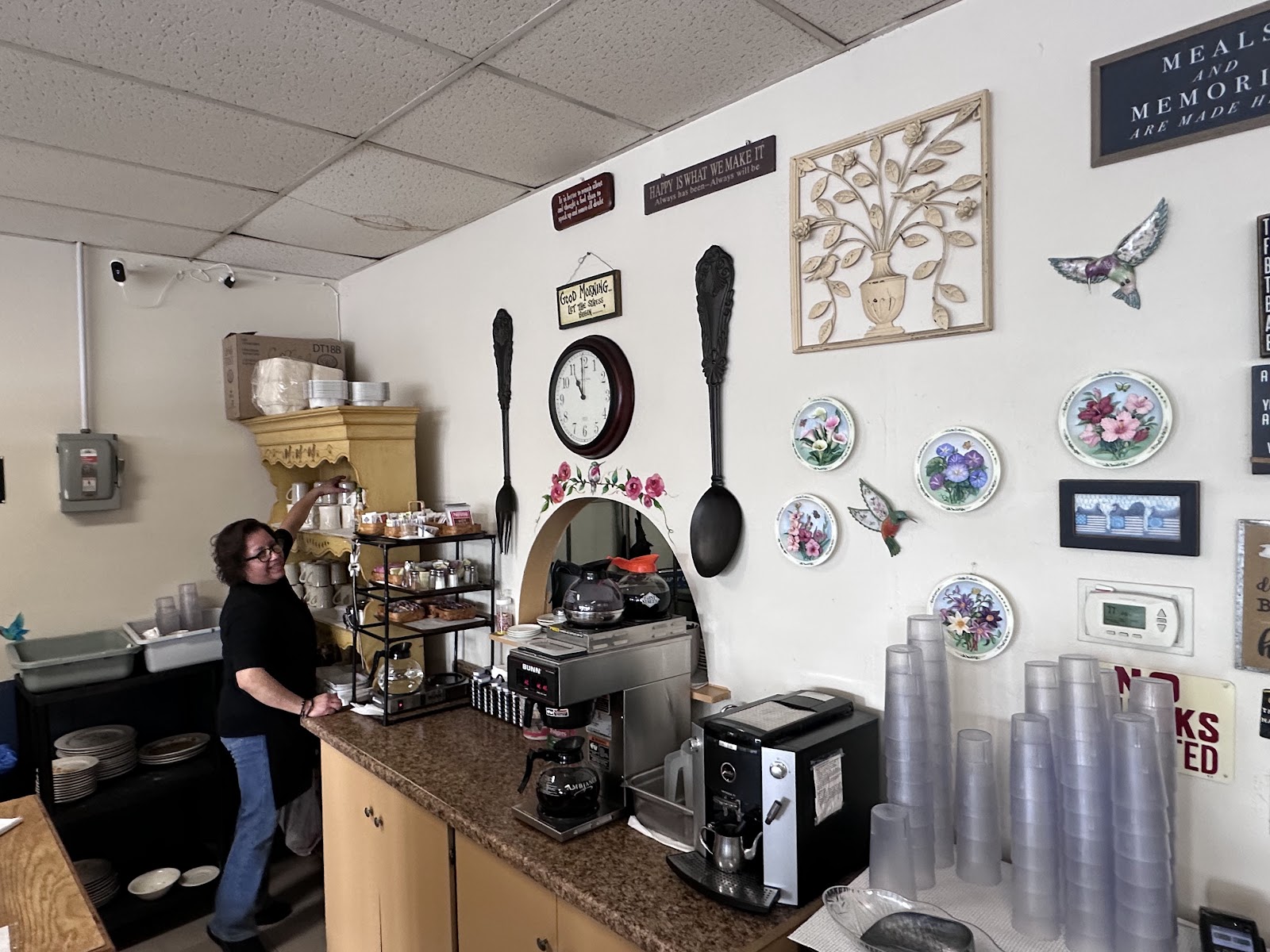 Jolanda Day, owner of Jolanda's Cafe & Catering, at the counter
