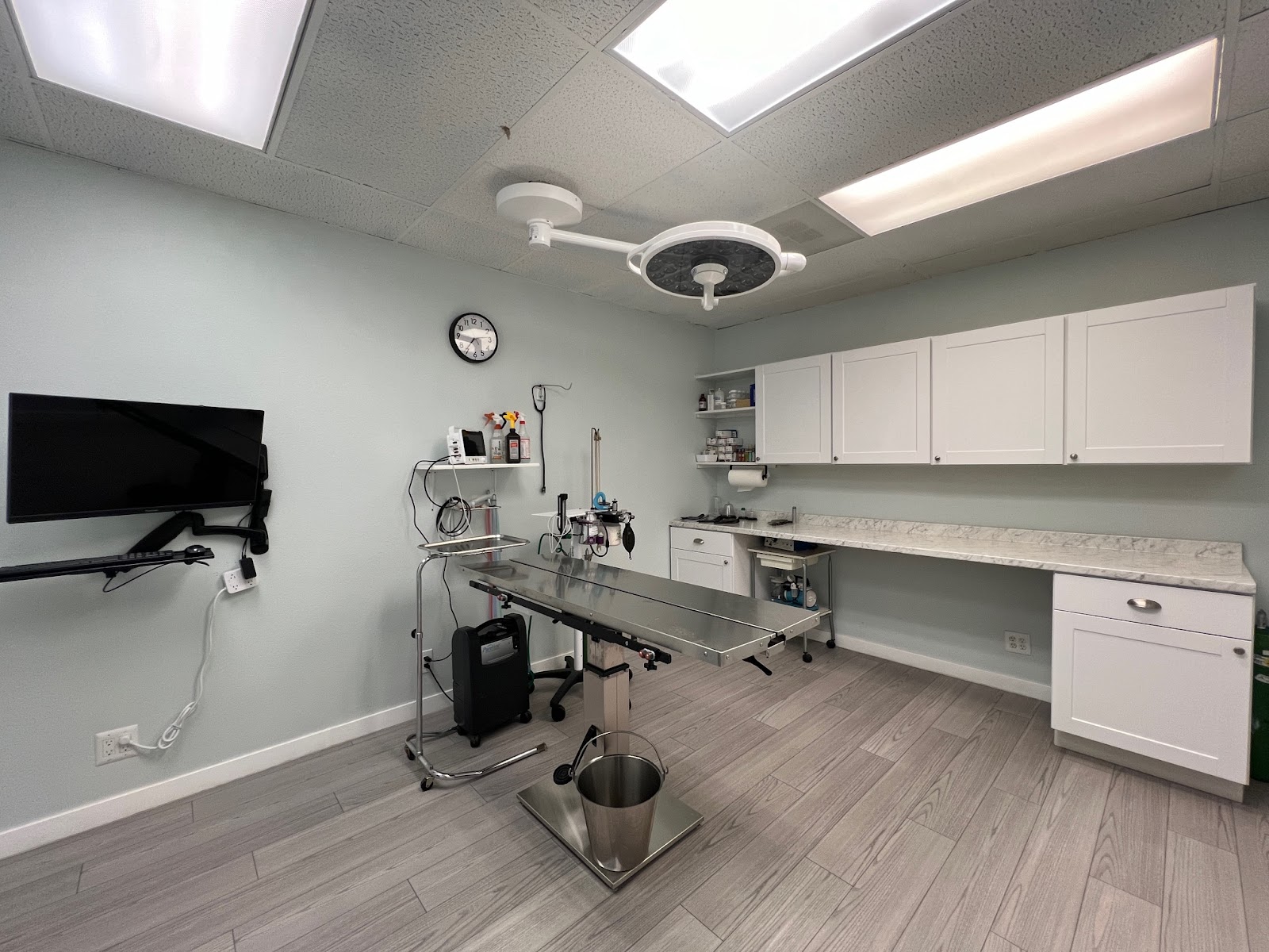 A clean, modern exam room