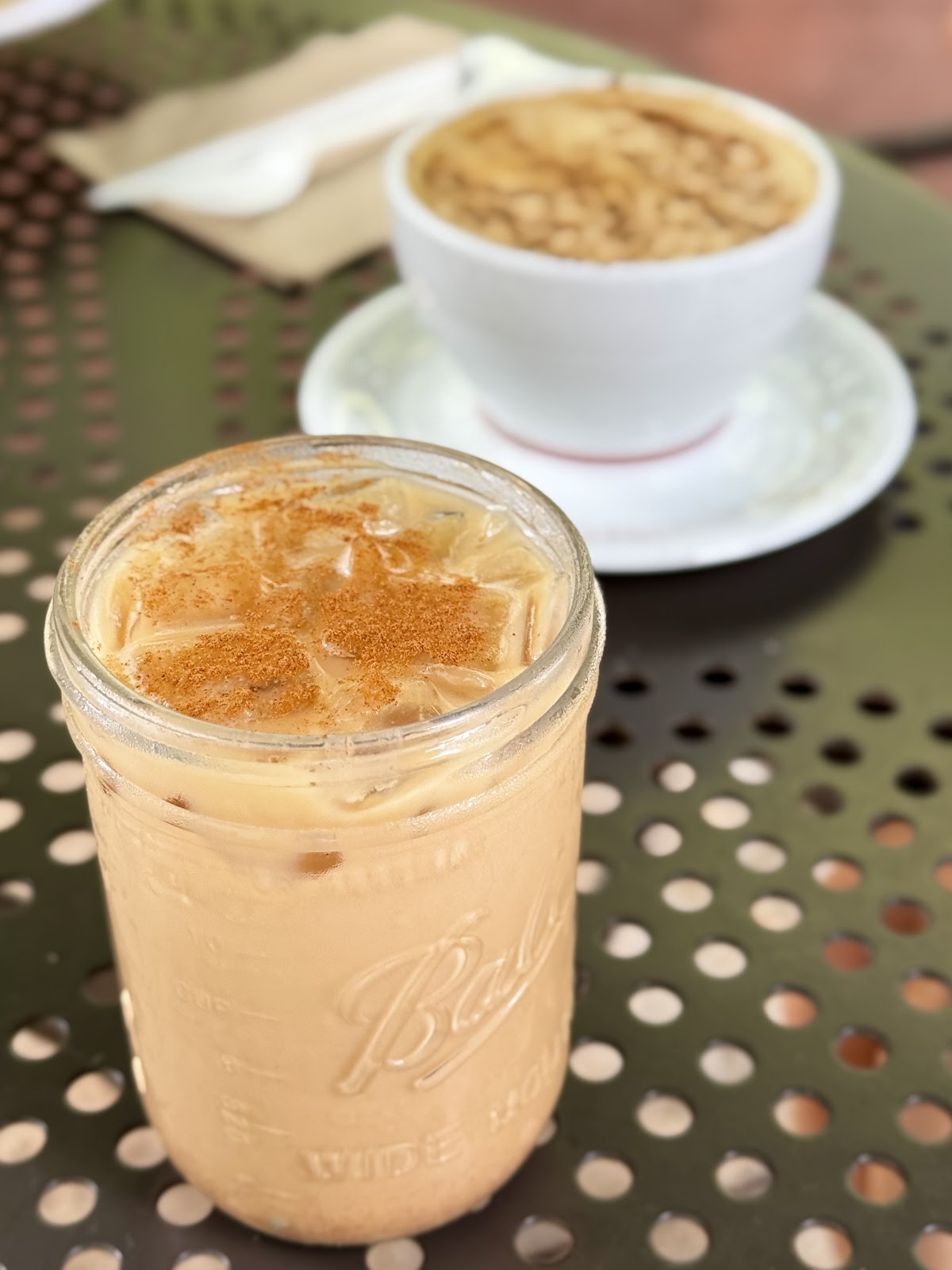 Iced Horchata Latte at Lola's Cafe
