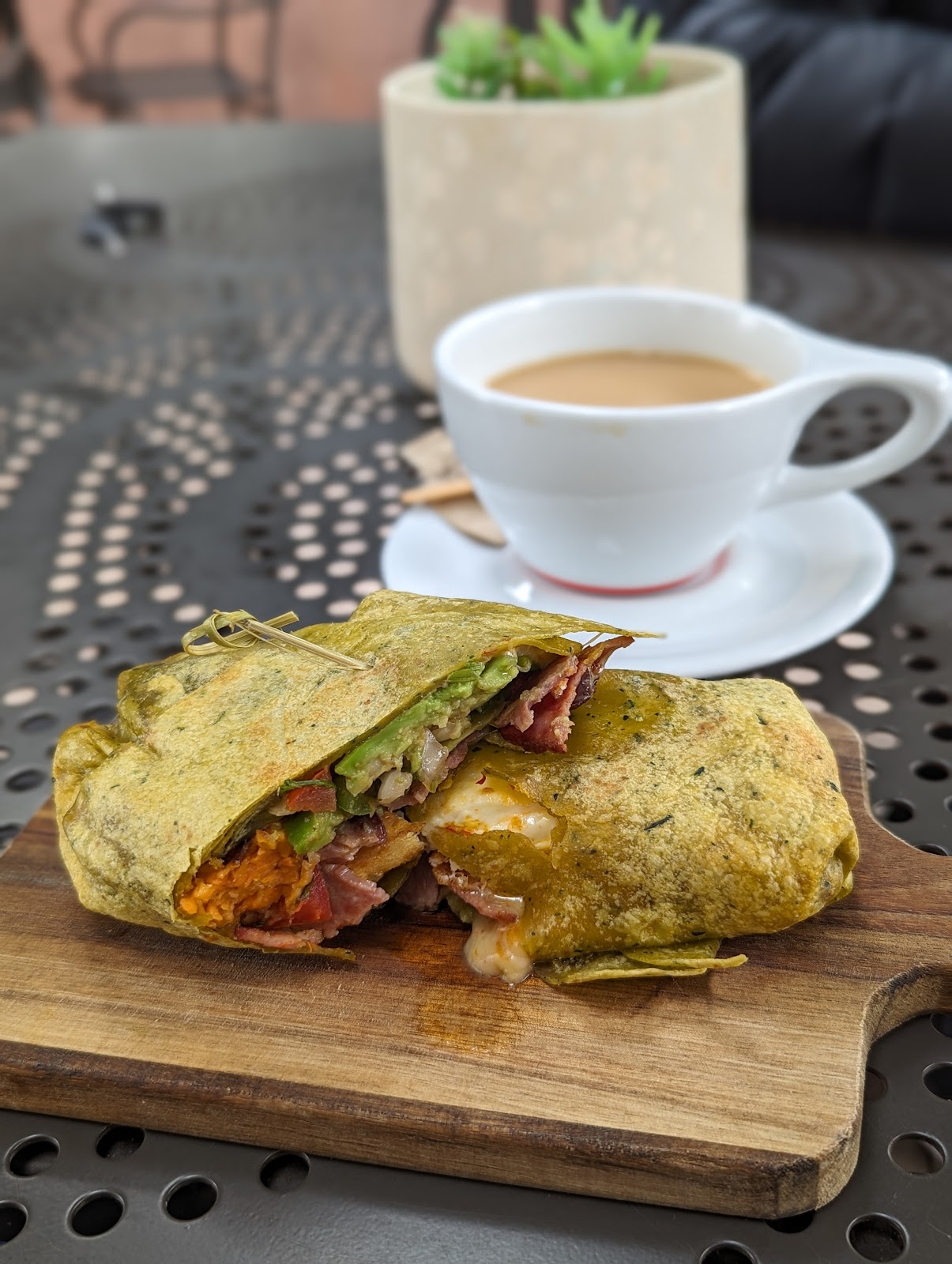 The Breakfast Wrap at Lola's Cafe