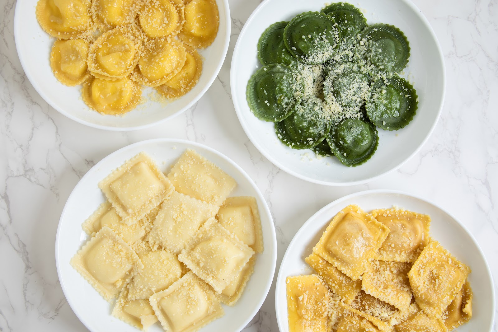 Short Rib Ravioli at Mangi Con Amore. House-folded ravioli with a braised short rib filling, finished in butter. "Really delicious and light," per a recent four-star review.