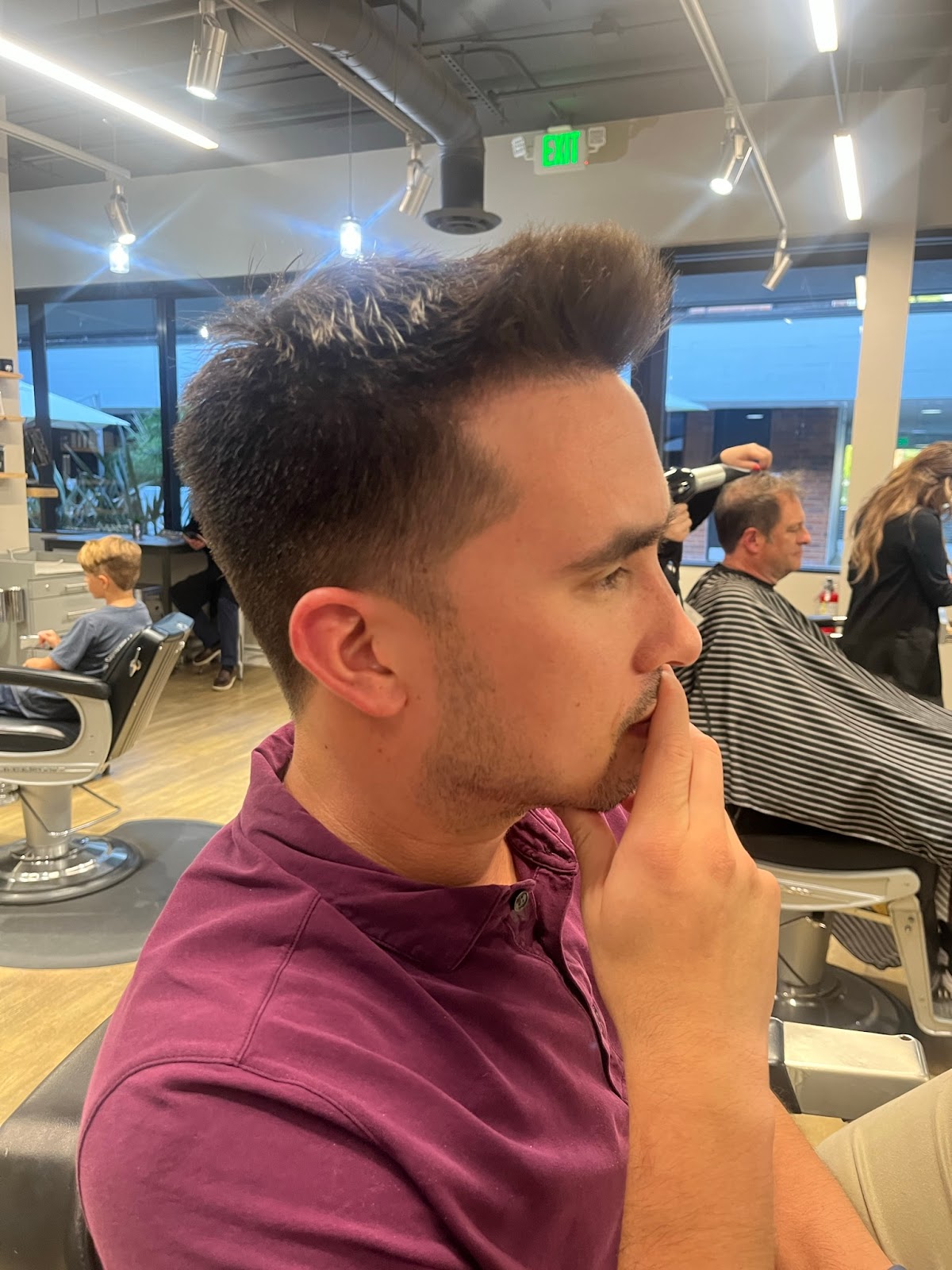 The Modern Mullet. Texture on top, length in back, weight where it should be. Done so it reads intentional.