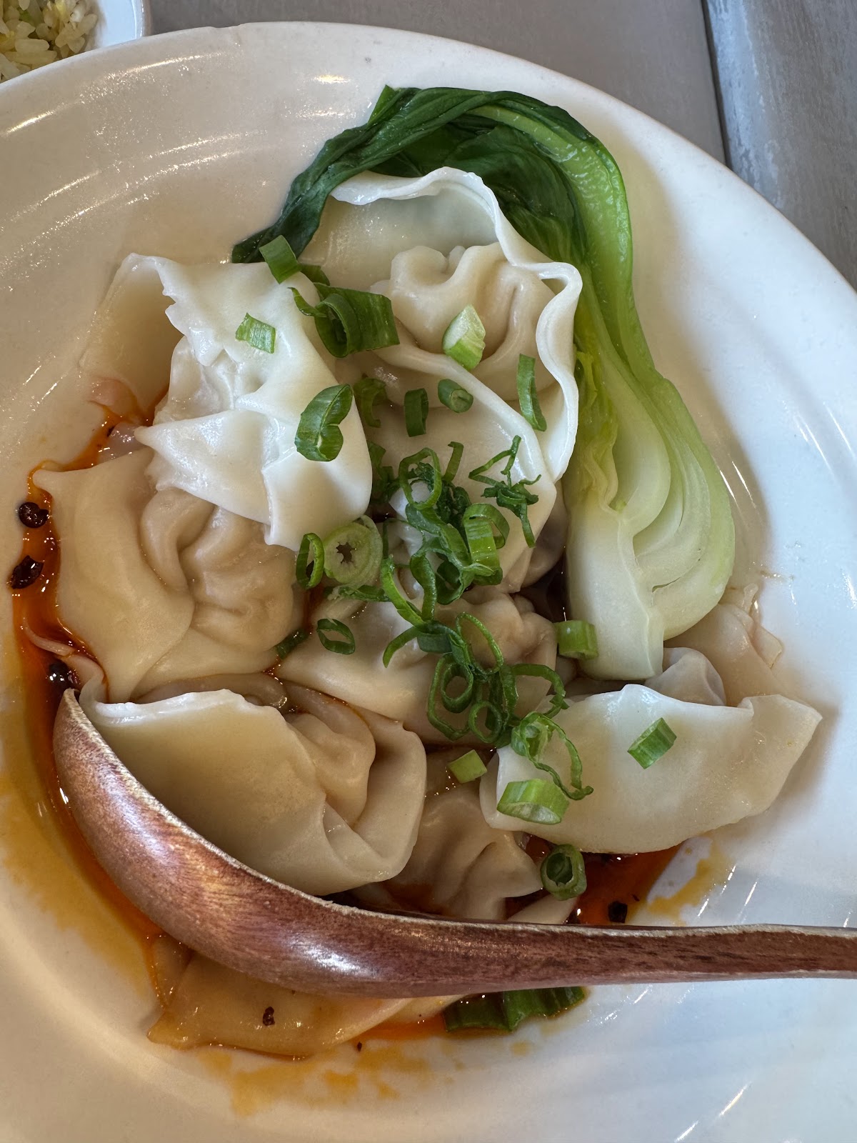 Kurobuta Pork Spicy Wontons at Mimi Garden