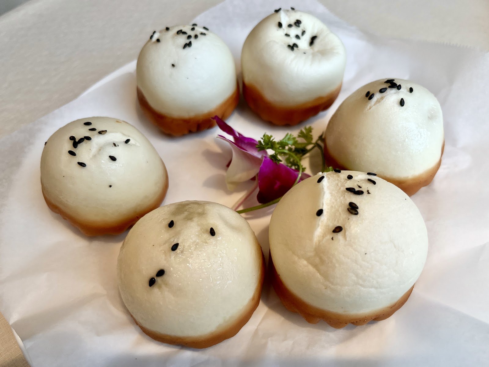 Pan-Fried Kurobuta Pork Buns at Mimi Garden