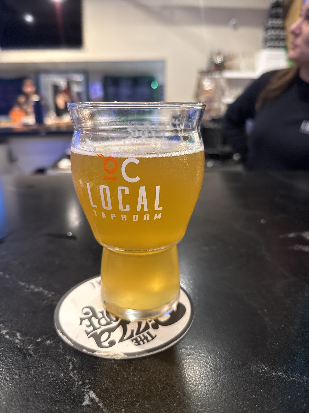 OC Local Taproom interior at twilight
