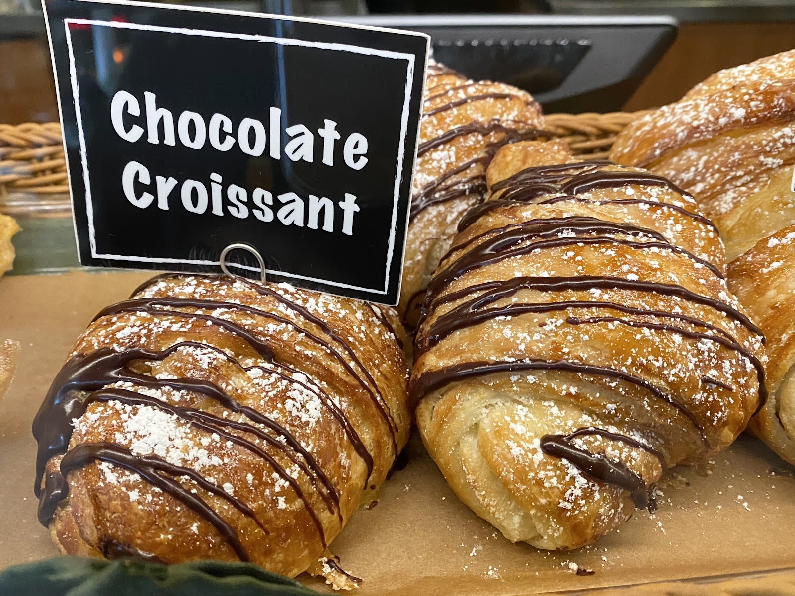 Fresh-baked croissants at Paradise Bakery