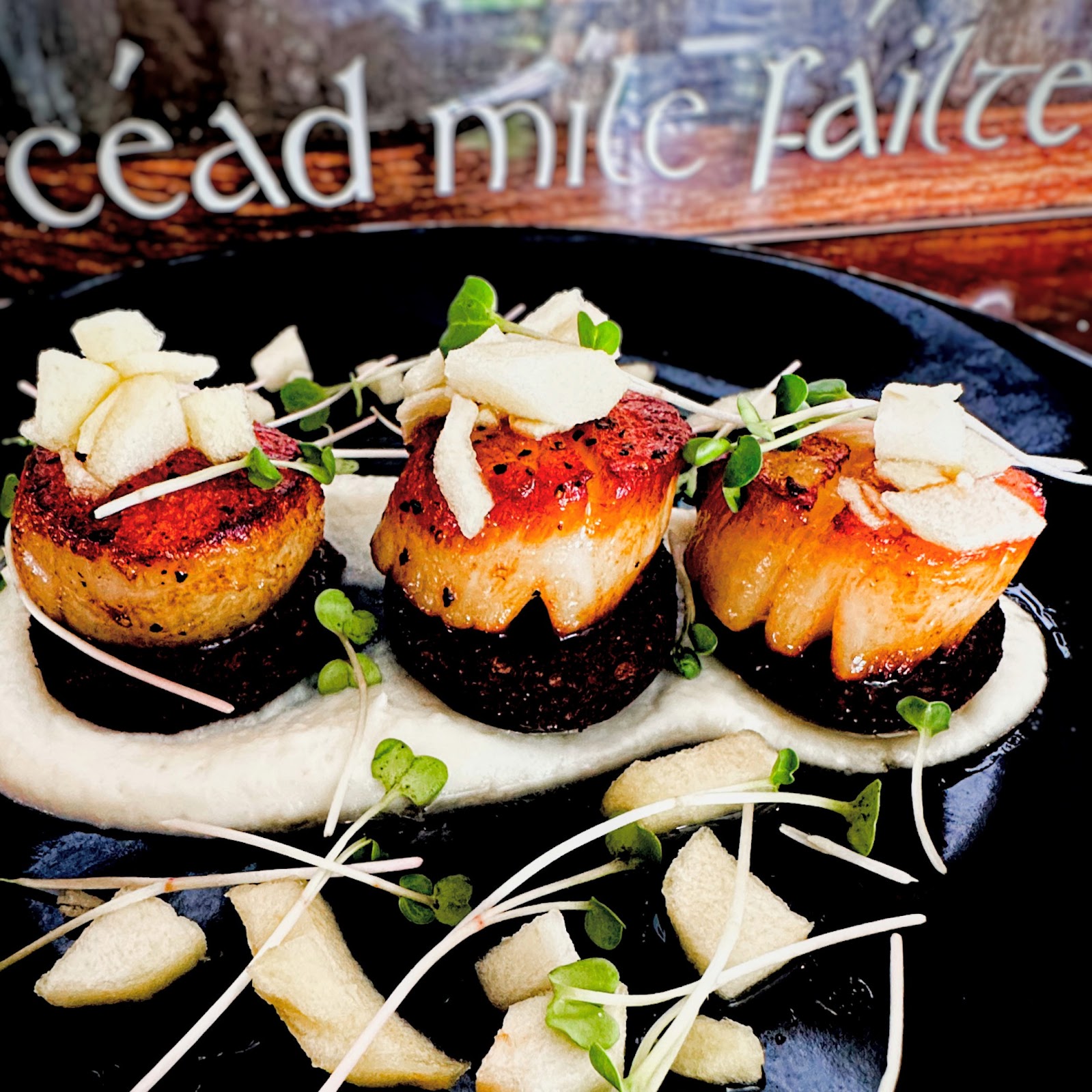 Scallops & Black Pudding at Pub Thirty Two