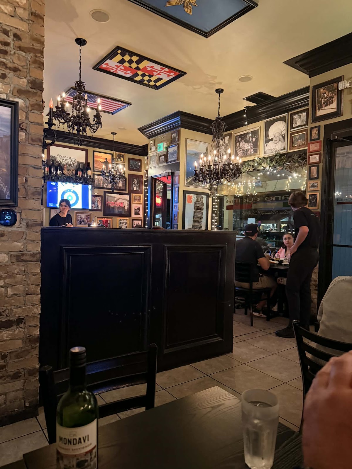 The bar at Romano Cucina