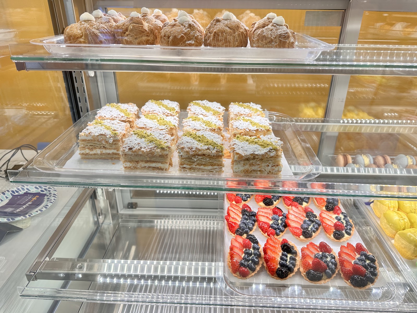 Rose Cream Puff at Saffron Bakery, Aliso Viejo