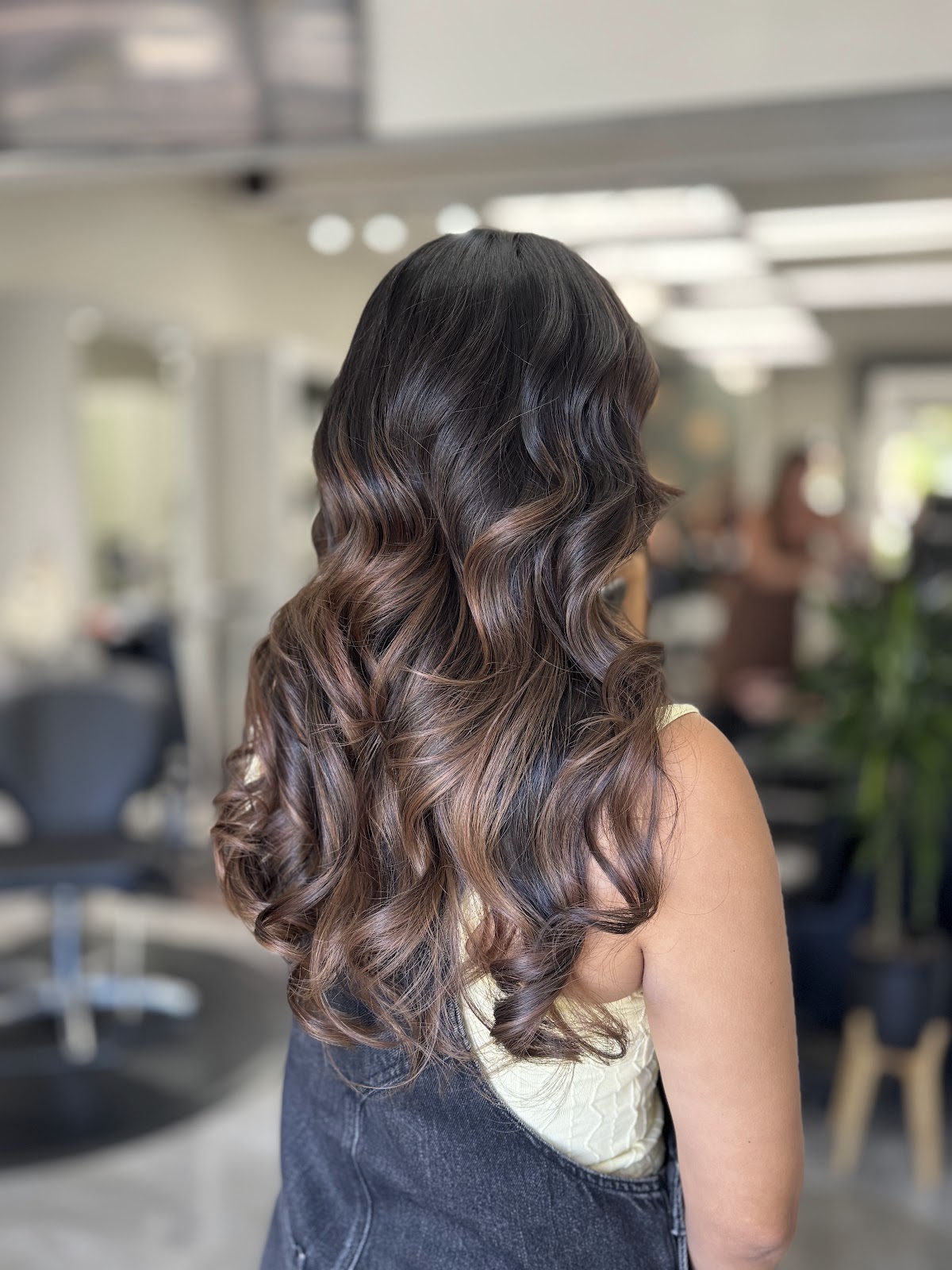 Dimensional brunette balayage at Secrets Salon