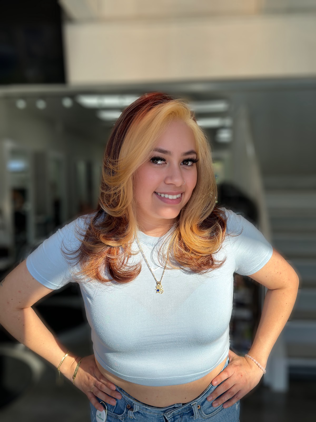 Copper and strawberry blonde color result