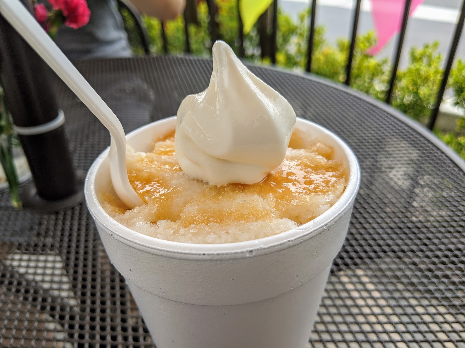 Mango Dole Whip at Sno 2 Go. the tropical.