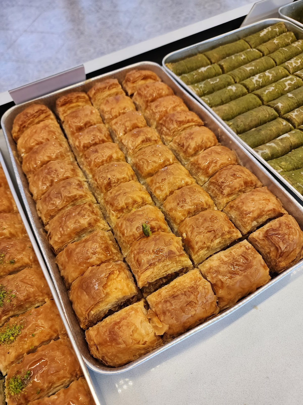 Walnut baklava at The Baklava in Mission Viejo. deep, dark, honey-soaked.
