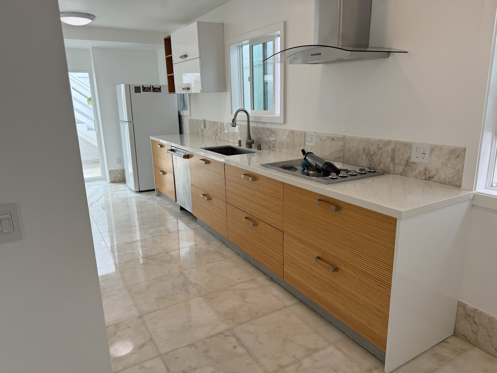 Kitchen remodel, recessed lighting throughout