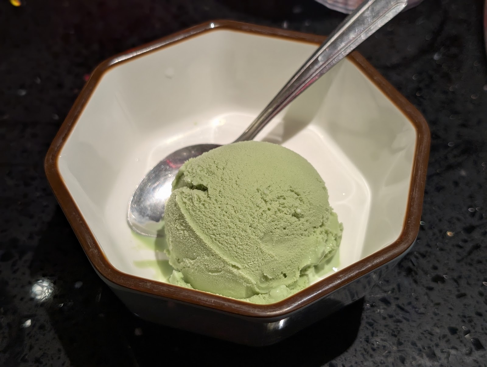 Green Tea Ice Cream at Wagyu Factory Lake Forest