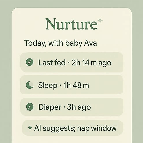 Nurture interface preview