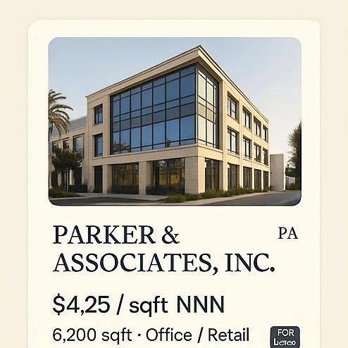 Parker & Associates, Inc. interface preview